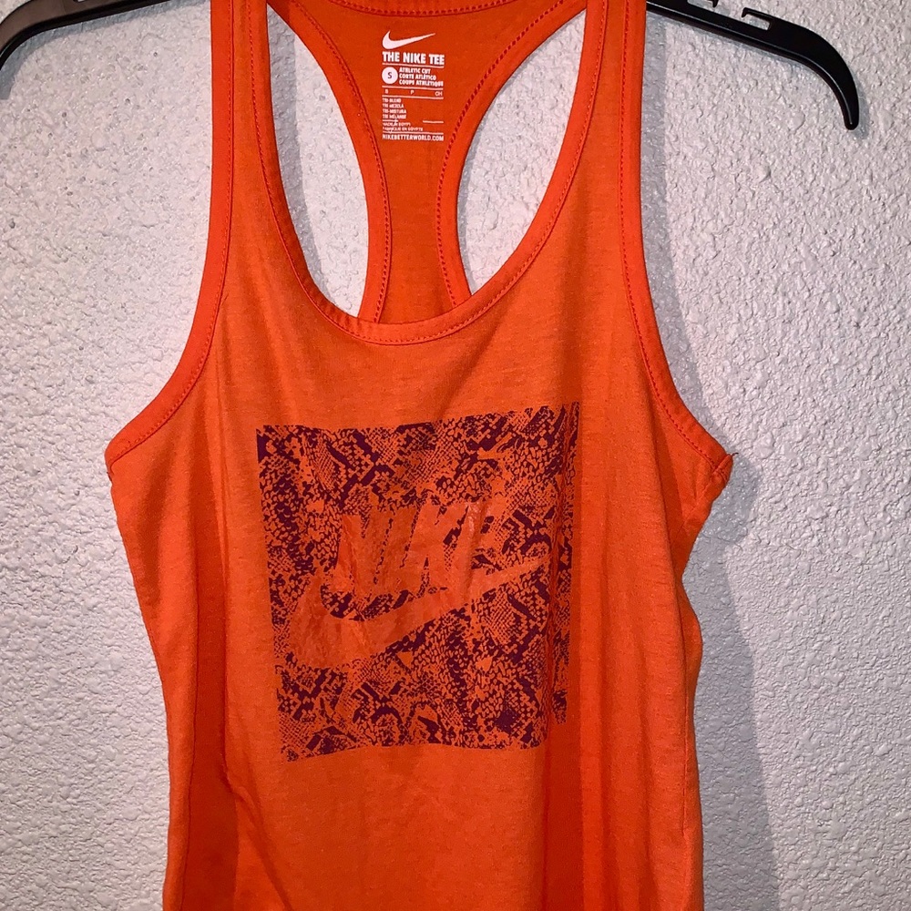 Nike orange tee athletic cut